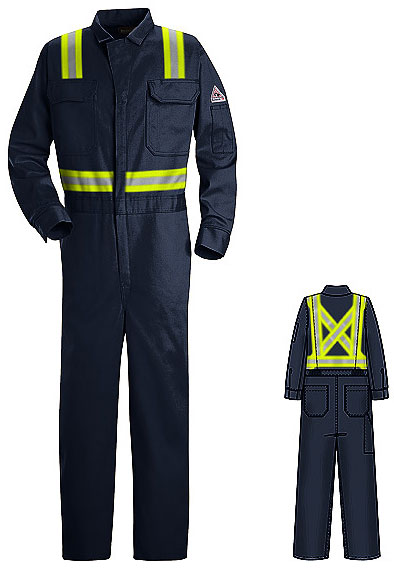 Bulwark Flame Resistant Cool Touch® 2 Deluxe Contractor Coverall w ...